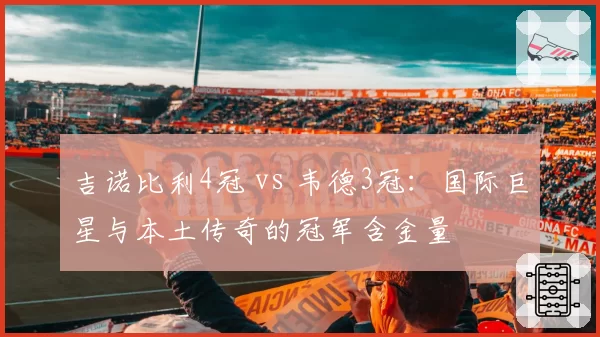 吉诺比利4冠 vs 韦德3冠：国际巨星与本土传奇的冠军含金量